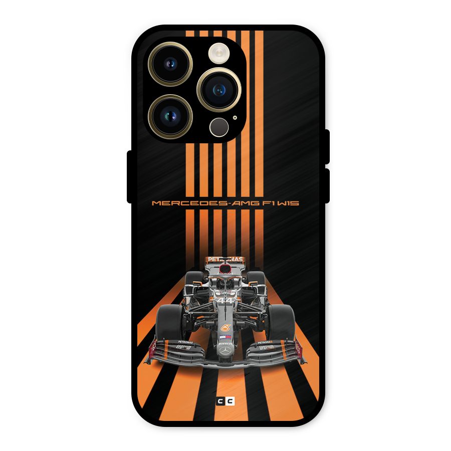 Supercar On Track Metal Back Case for iPhone 14 Pro