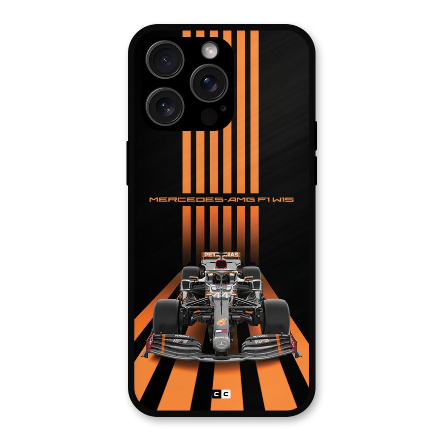 Supercar On Track Metal Back Case for iPhone 15 Pro Max