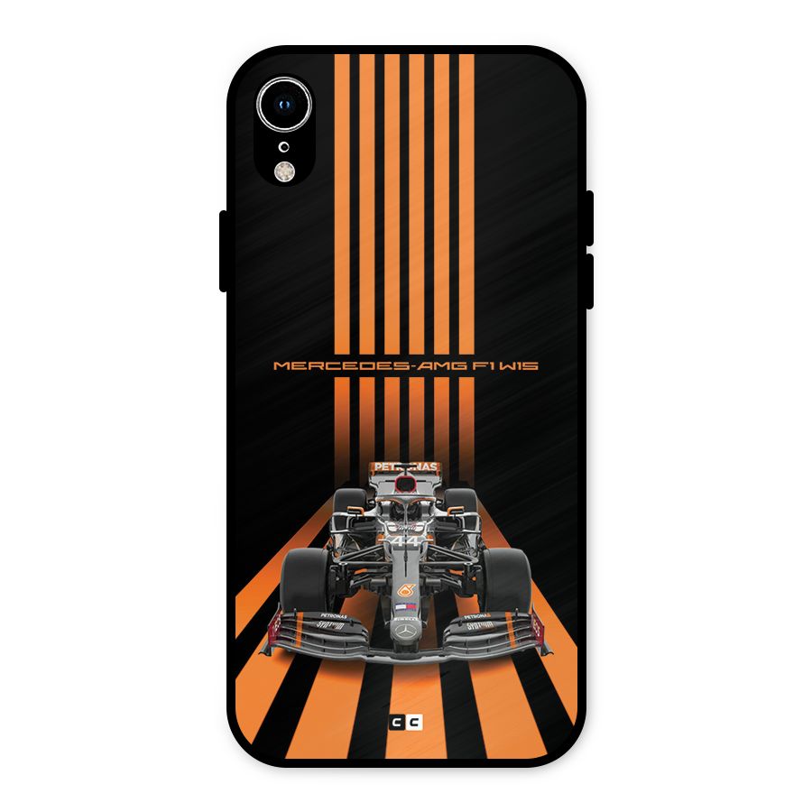 Supercar On Track Metal Back Case for iPhone XR