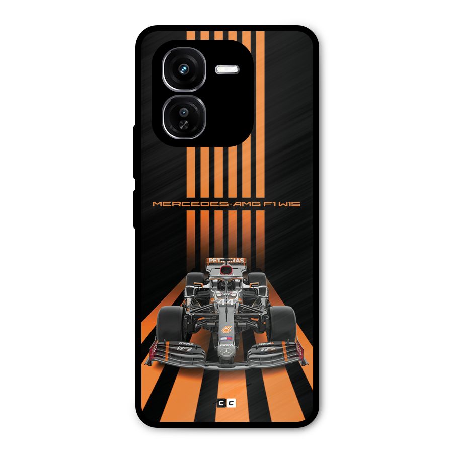 Supercar On Track Metal Back Case for iQOO Z9x
