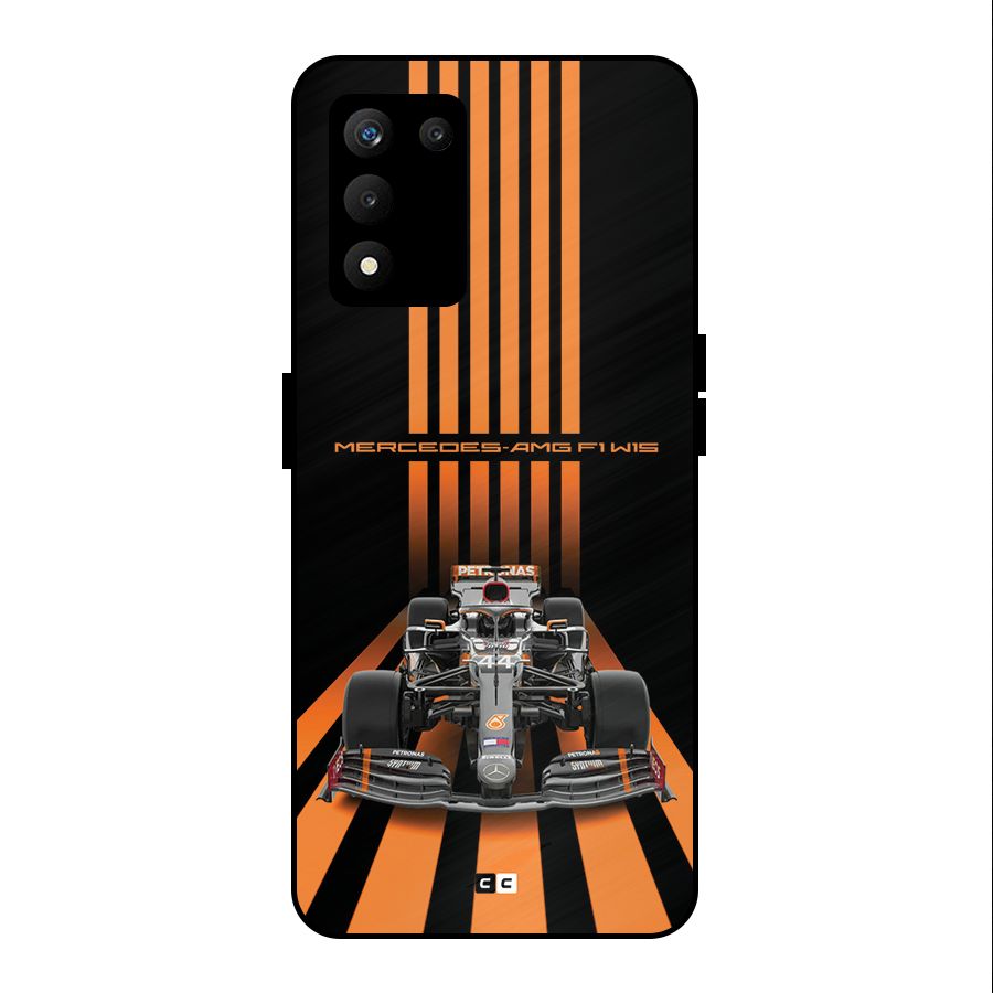 Supercar On Track Metal Back Case for realme 9 5G SE