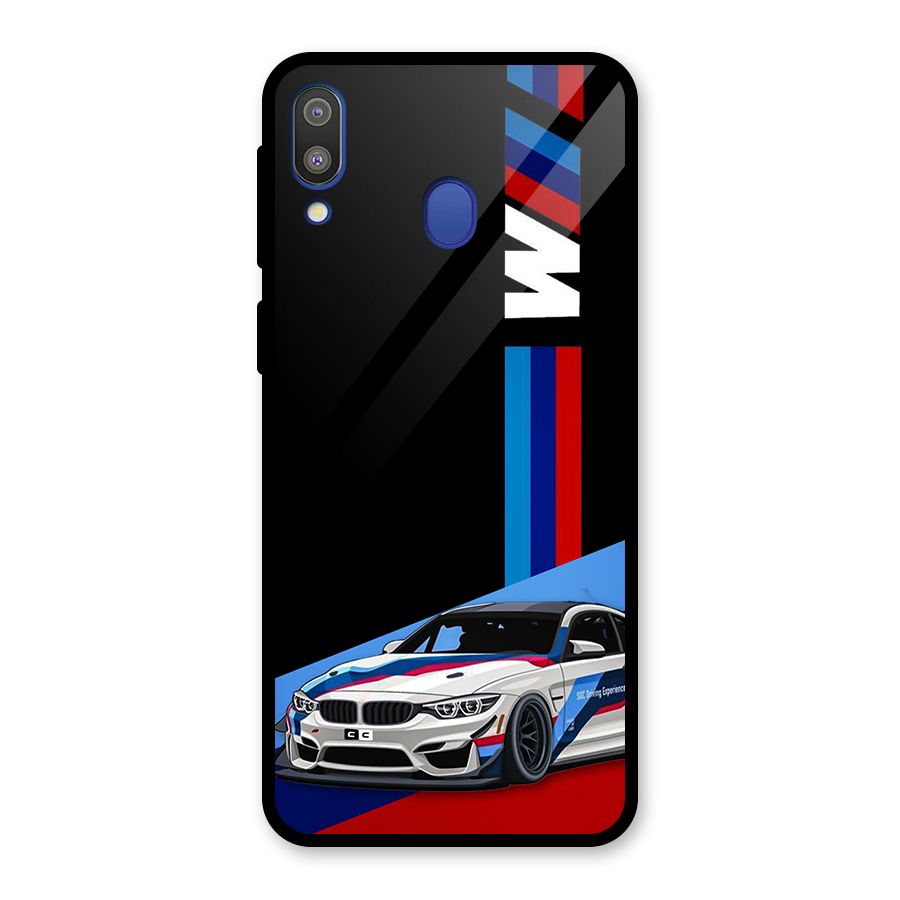Supercar Stance Glass Back Case for Galaxy M20