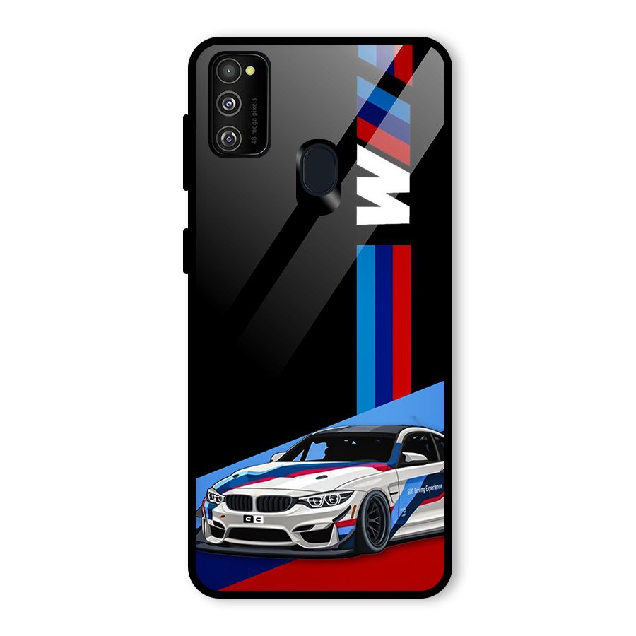 Supercar Stance Glass Back Case for Galaxy M30s