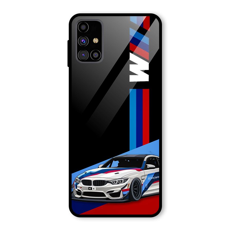 Supercar Stance Glass Back Case for Galaxy M31s