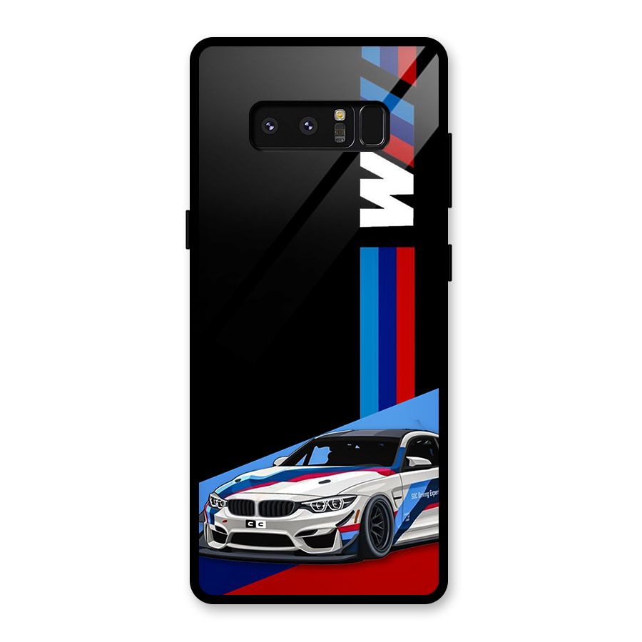 Supercar Stance Glass Back Case for Galaxy Note 8