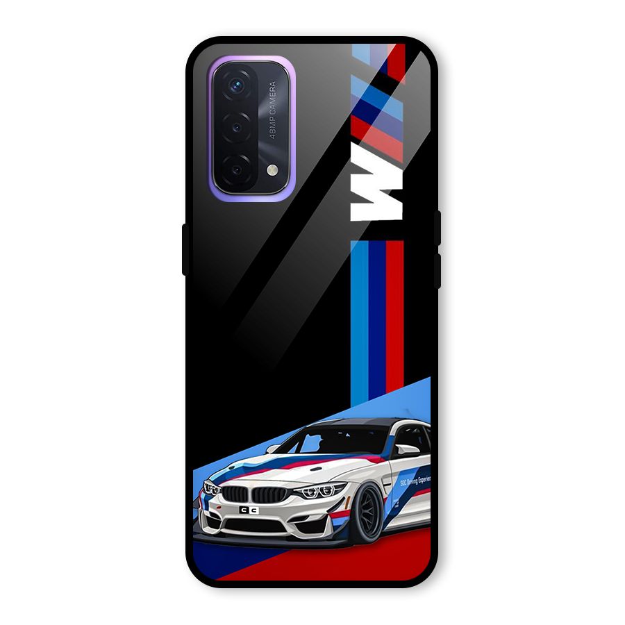 Supercar Stance Glass Back Case for Oppo A74 5G