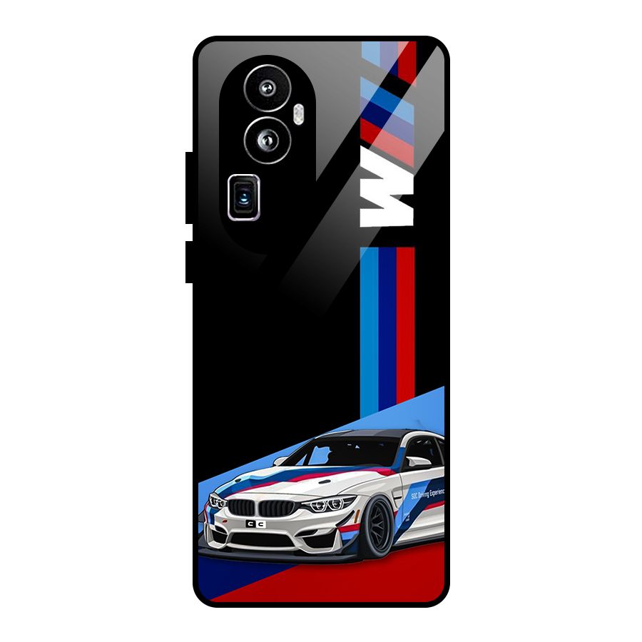Supercar Stance Glass Back Case for Oppo Reno10 Pro Plus