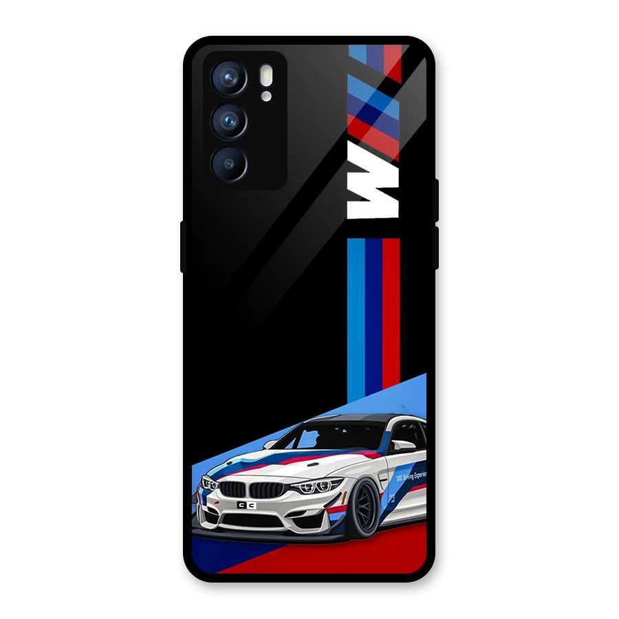 Supercar Stance Glass Back Case for Oppo Reno6 5G