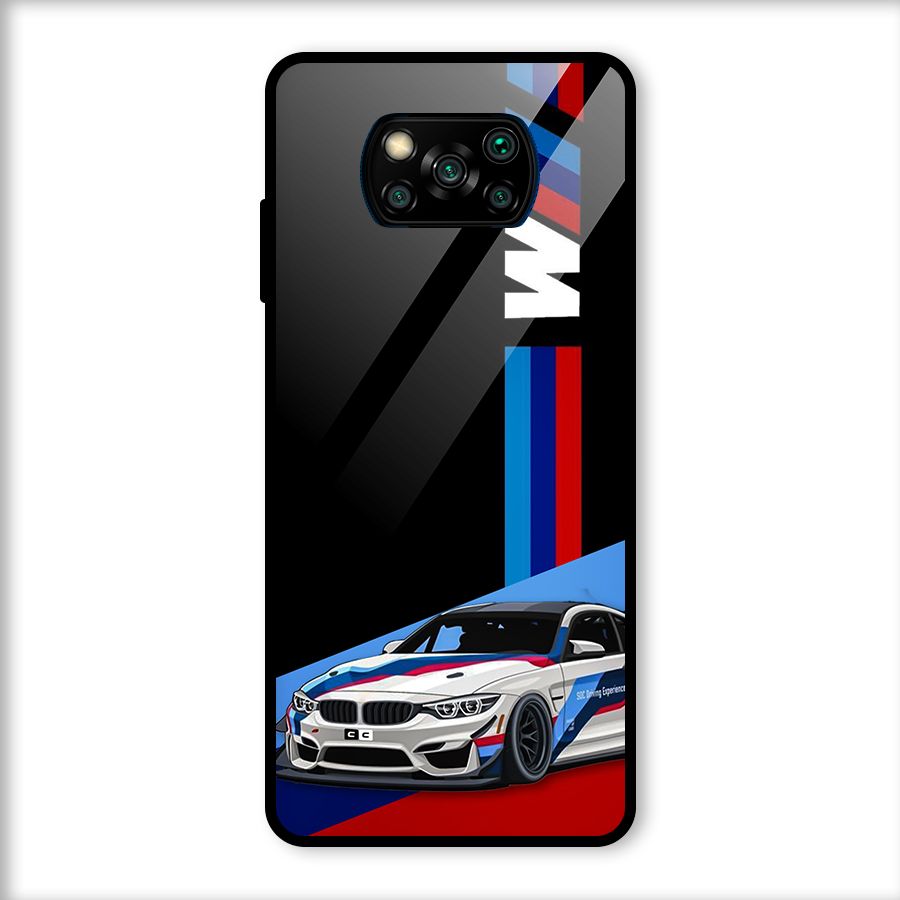 Supercar Stance Glass Back Case for Poco X3