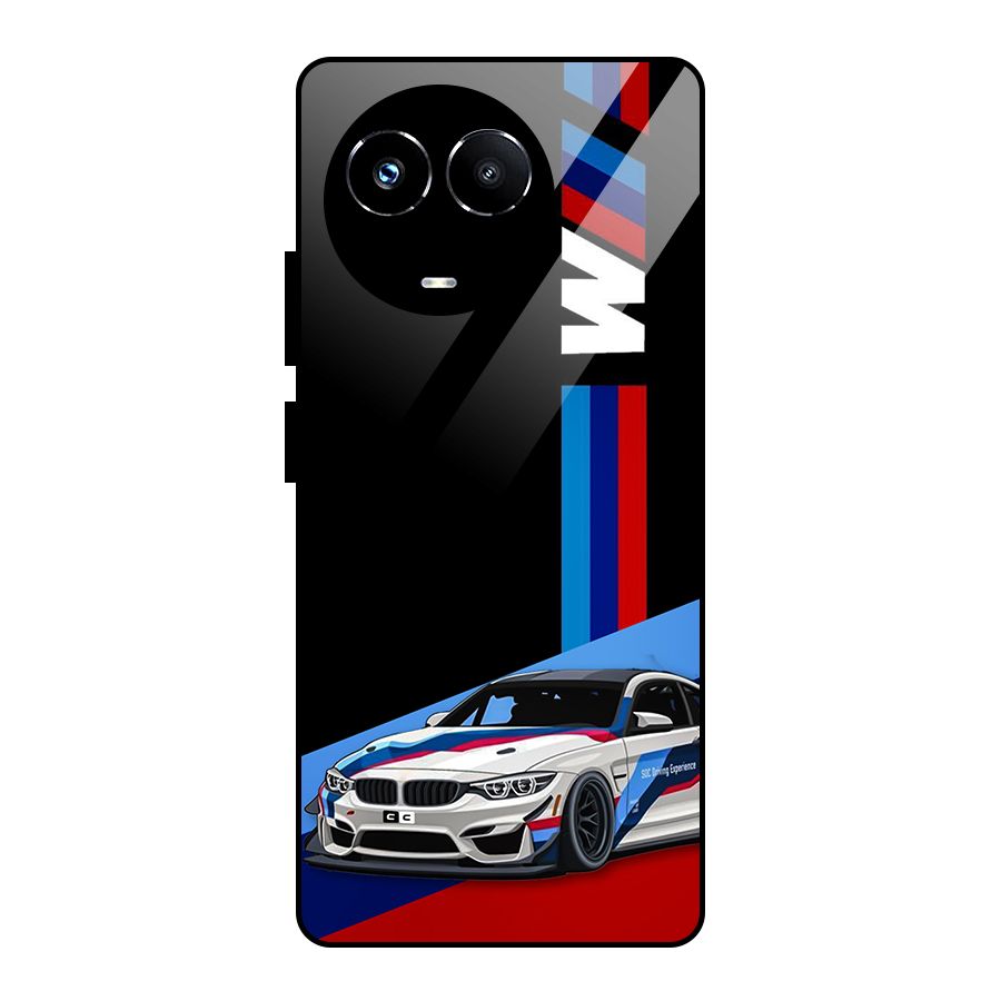 Supercar Stance Glass Back Case for Realme 11X