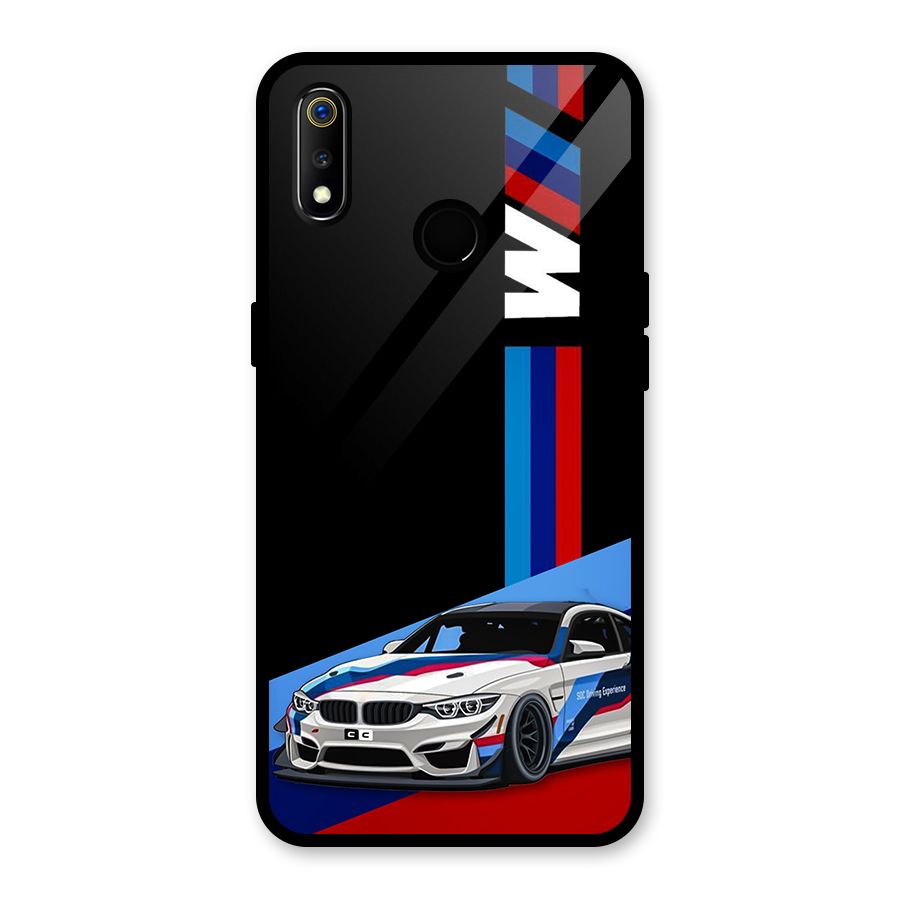 Supercar Stance Glass Back Case for Realme 3i