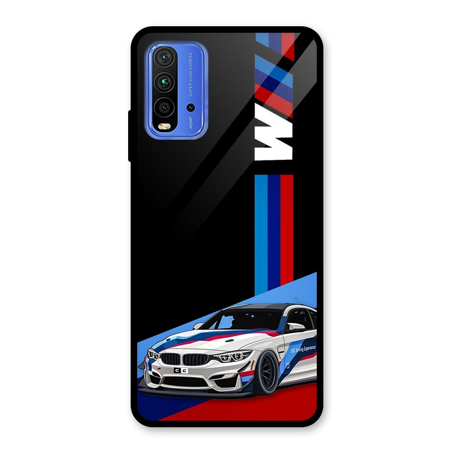 Supercar Stance Glass Back Case for Redmi 9 Power