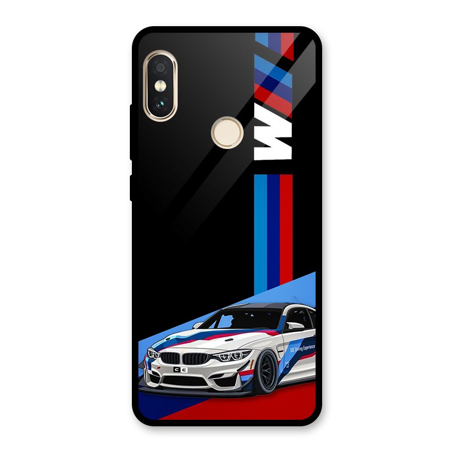 Supercar Stance Glass Back Case for Redmi Note 5 Pro