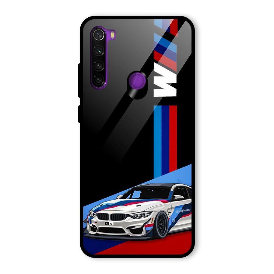 Supercar Stance Glass Back Case for Redmi Note 8