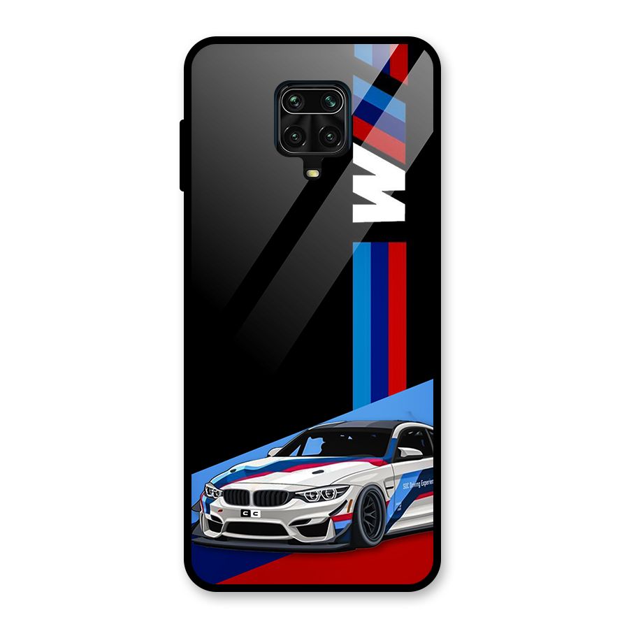 Supercar Stance Glass Back Case for Redmi Note 9 Pro