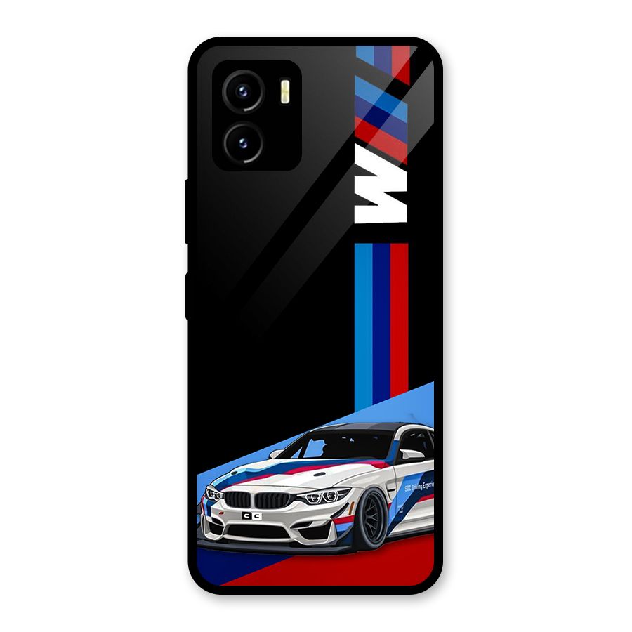 Supercar Stance Glass Back Case for Vivo Y15s