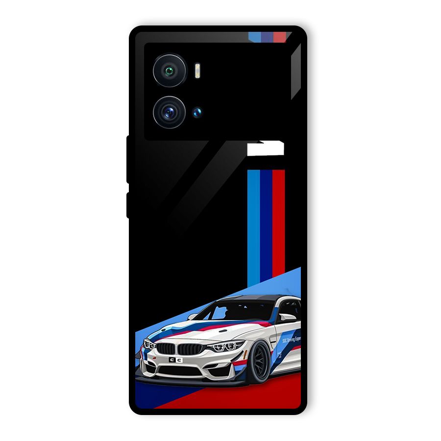 Supercar Stance Glass Back Case for Vivo iQOO 9 Pro