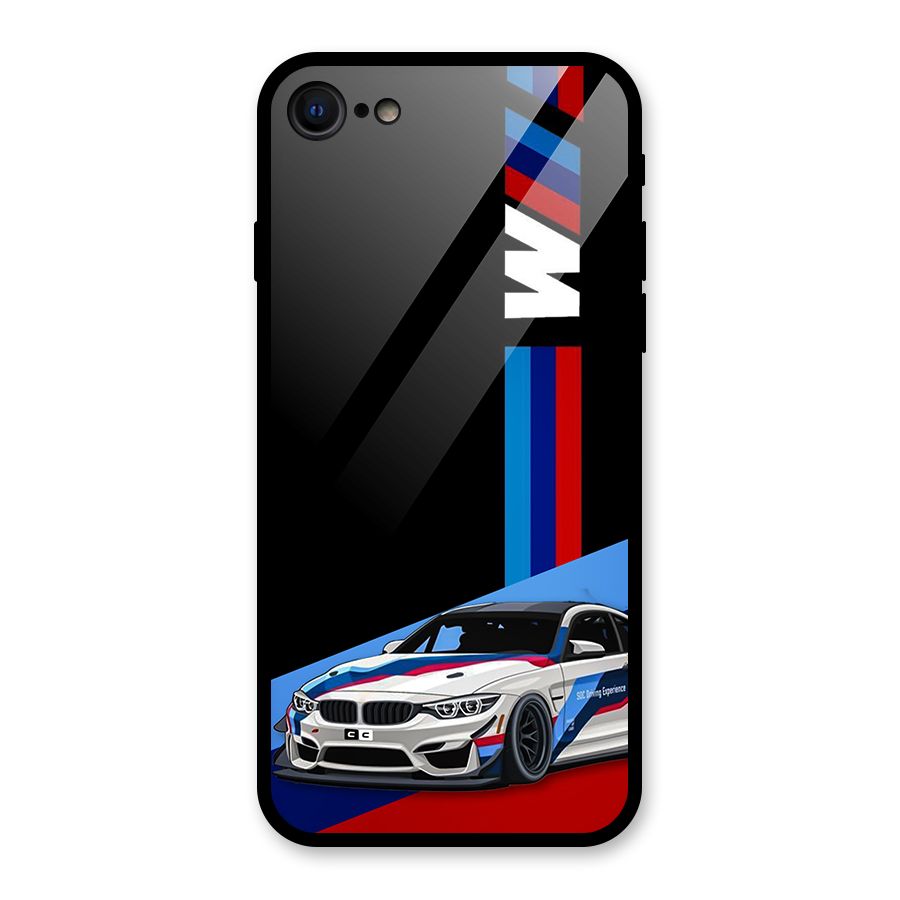 Supercar Stance Glass Back Case for iPhone SE 2022