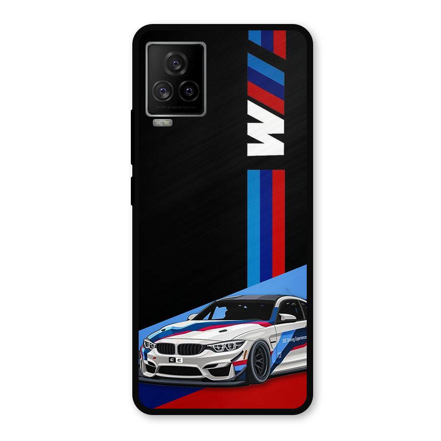 Supercar Stance Metal Back Case for iQOO 7 Legend 5G