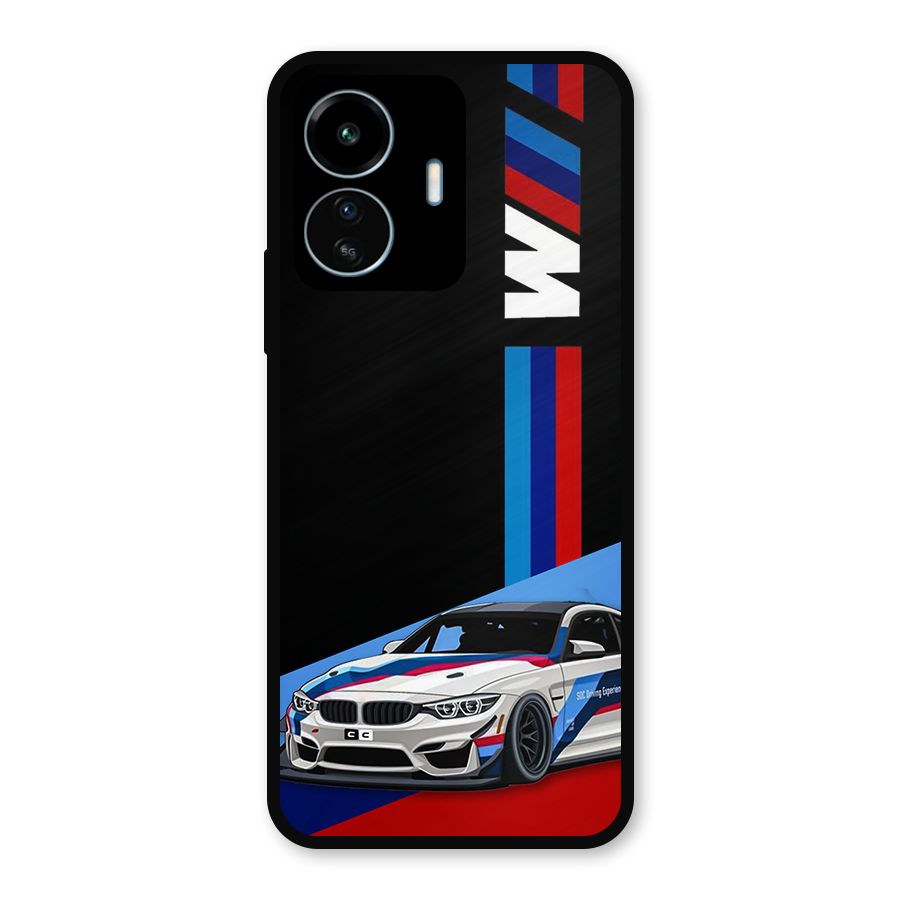 Supercar Stance Metal Back Case for vivo iQOO Z6 Lite 5G