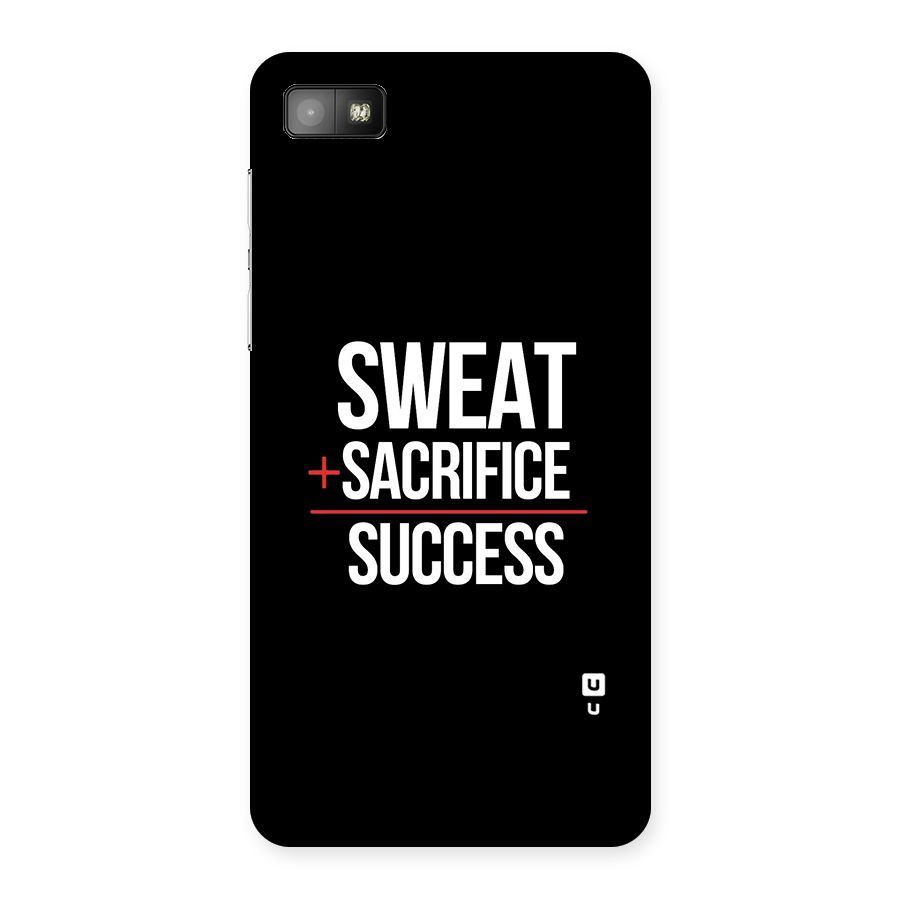 Sweat Sacrifice Success Back Case for Blackberry Z10