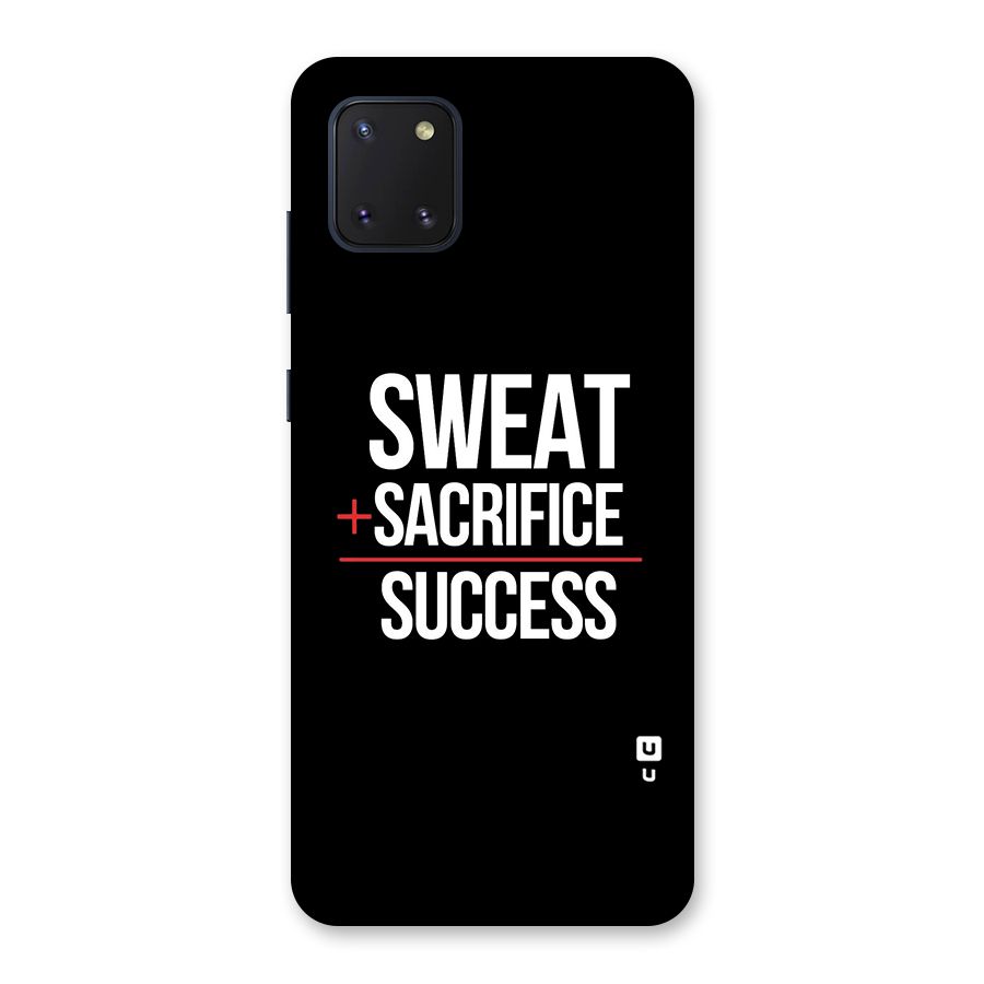Sweat Sacrifice Success Back Case for Galaxy Note 10 Lite