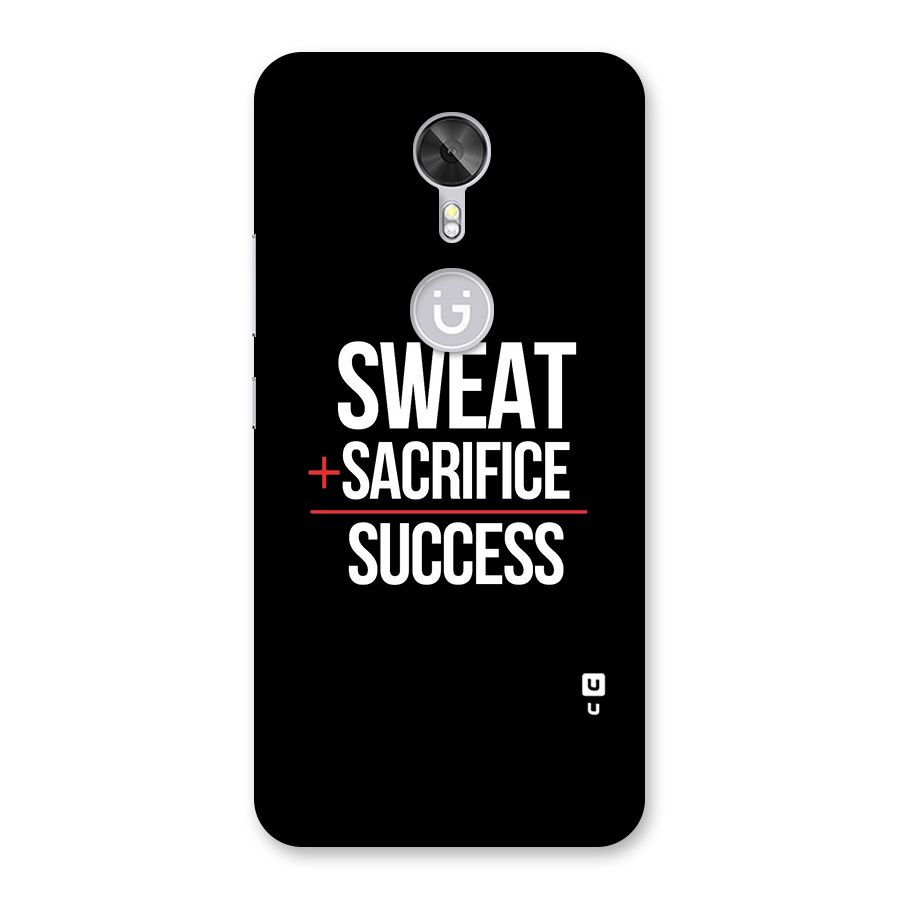 Sweat Sacrifice Success Back Case for Gionee A1