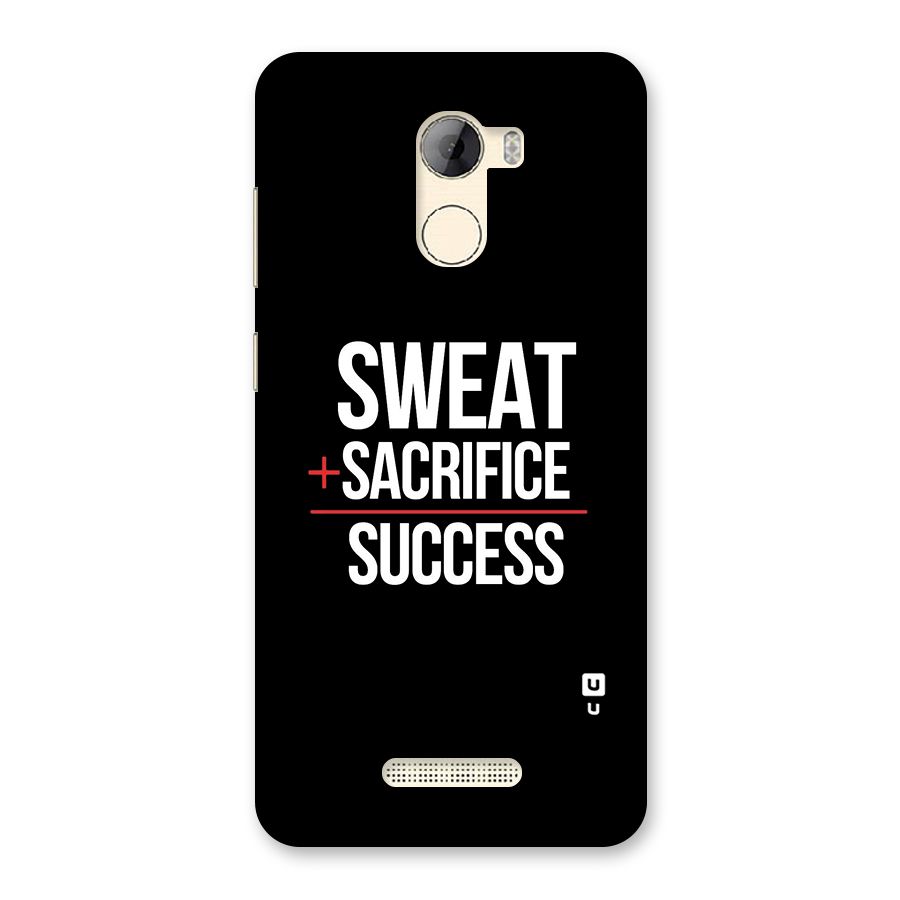 Sweat Sacrifice Success Back Case for Gionee A1 LIte