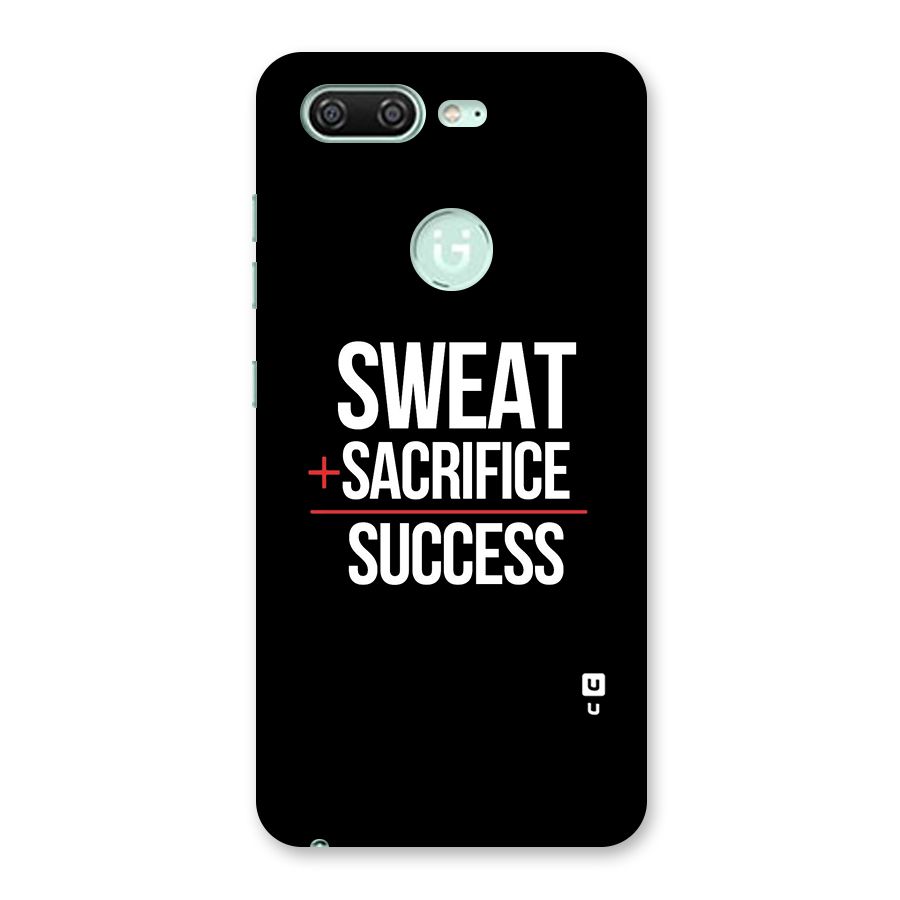 Sweat Sacrifice Success Back Case for Gionee S10