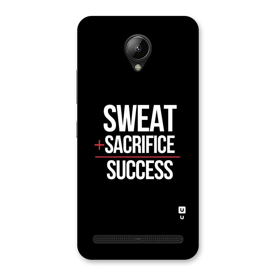 Sweat Sacrifice Success Back Case for Lenovo C2