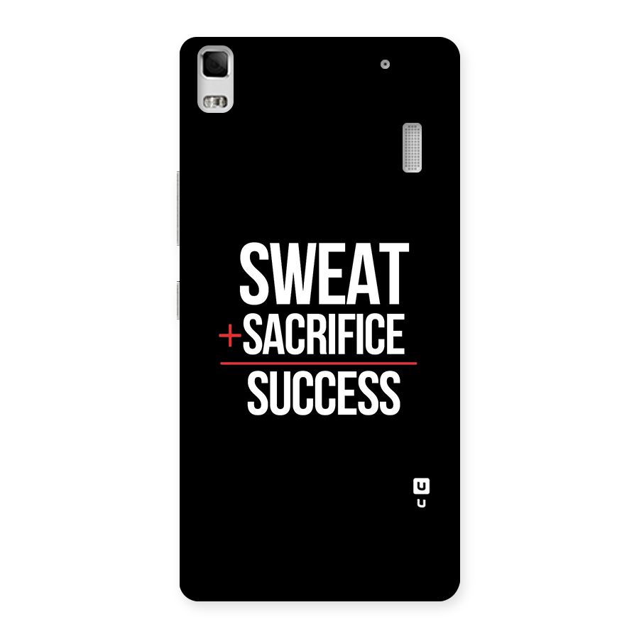 Sweat Sacrifice Success Back Case for Lenovo K3 Note
