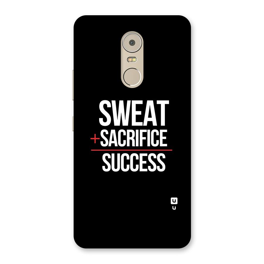 Sweat Sacrifice Success Back Case for Lenovo K6 Note