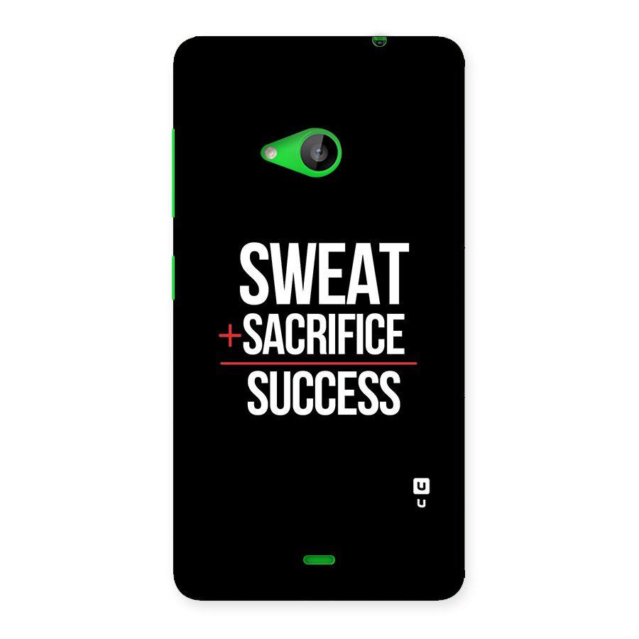 Sweat Sacrifice Success Back Case for Lumia 535