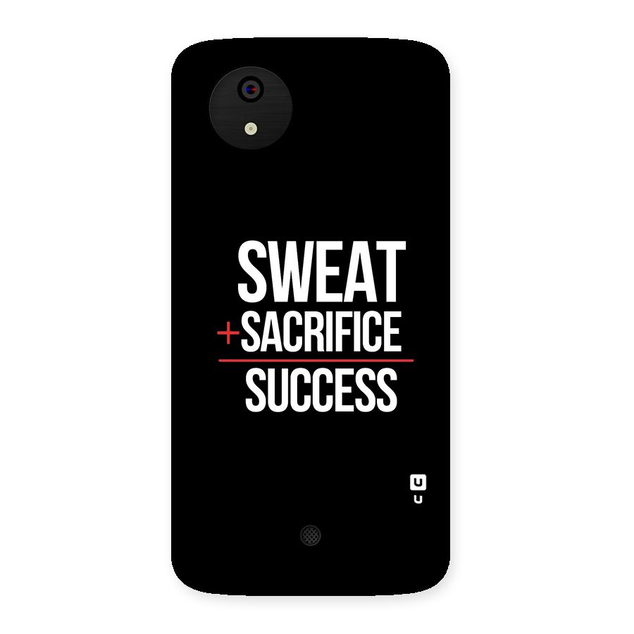 Sweat Sacrifice Success Back Case for Micromax Canvas A1