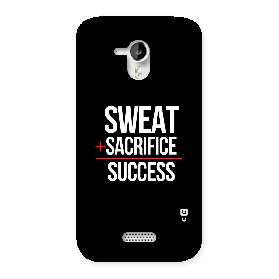 Sweat Sacrifice Success Back Case for Micromax Canvas HD A116
