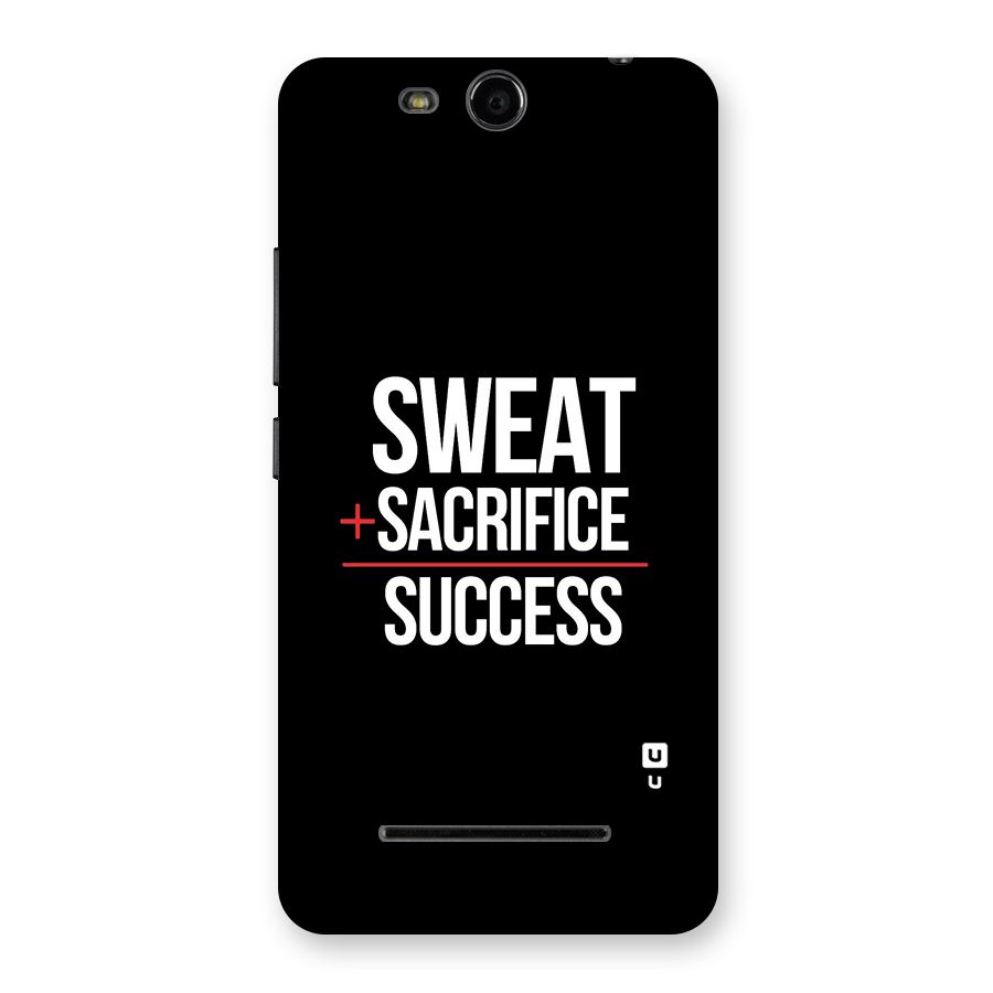 Sweat Sacrifice Success Back Case for Micromax Canvas Juice 3 Q392
