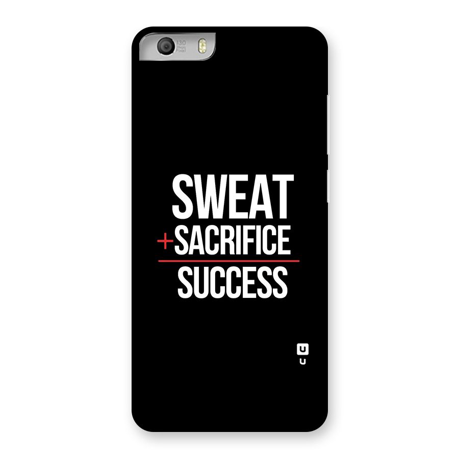 Sweat Sacrifice Success Back Case for Micromax Canvas Knight 2