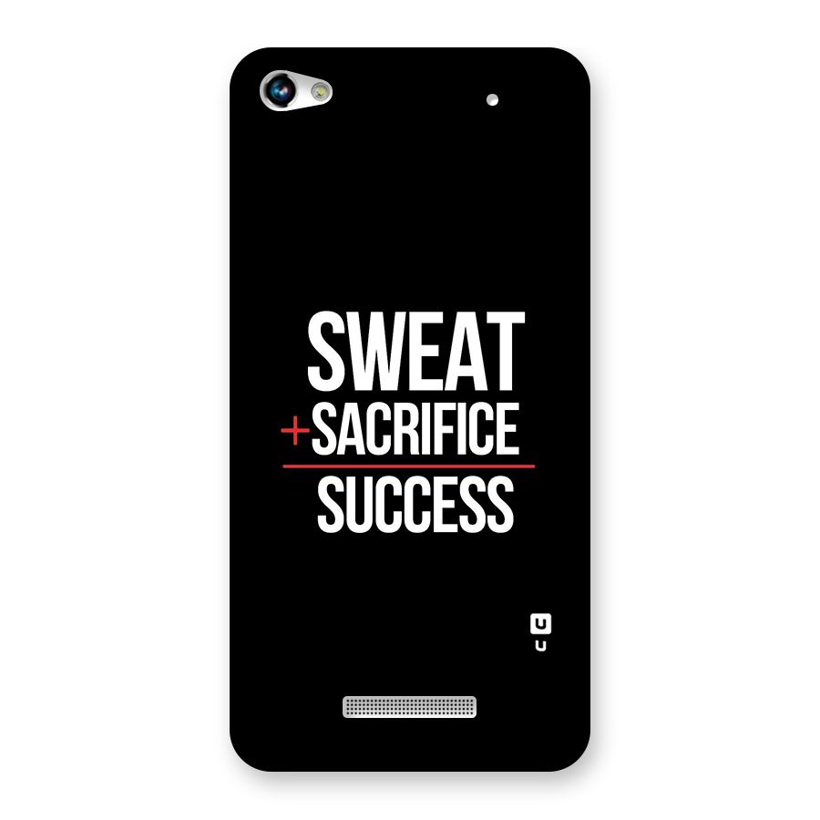Sweat Sacrifice Success Back Case for Micromax Hue 2