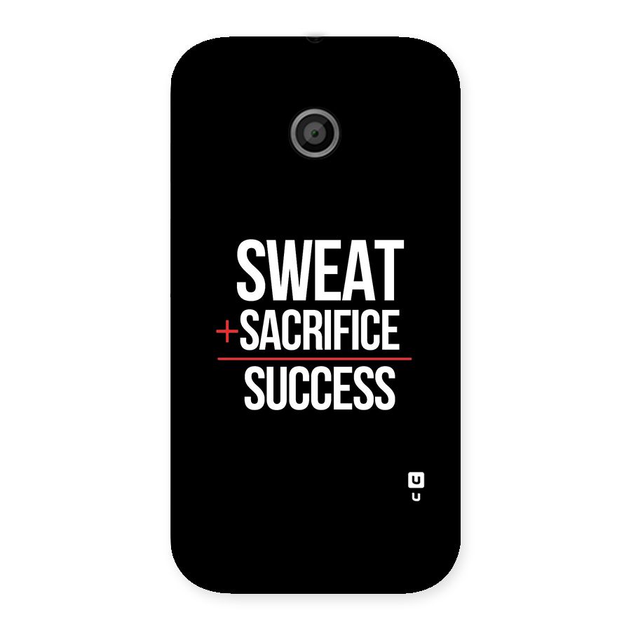 Sweat Sacrifice Success Back Case for Moto E