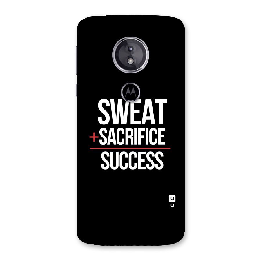 Sweat Sacrifice Success Back Case for Moto E5
