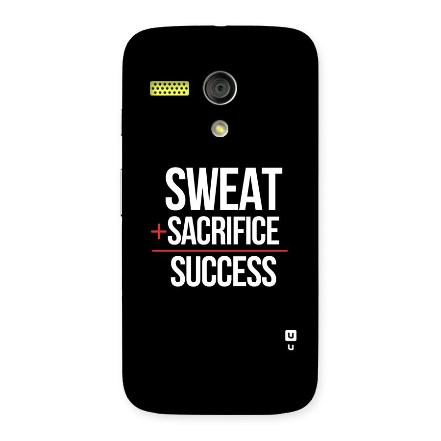 Sweat Sacrifice Success Back Case for Moto G