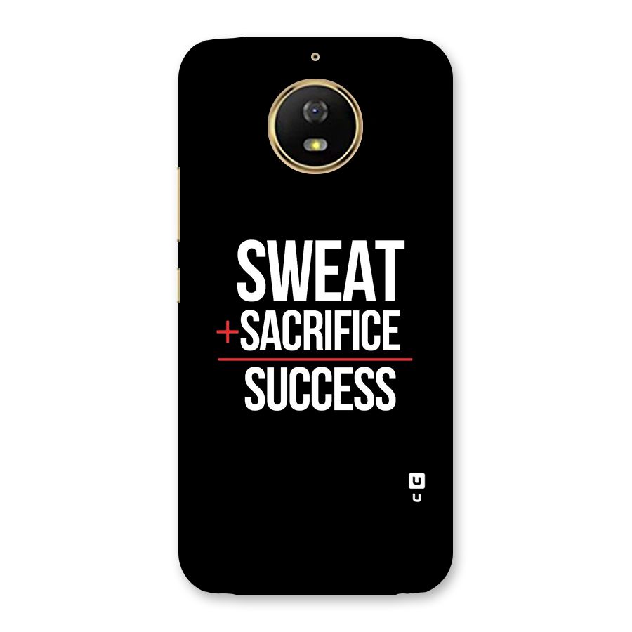 Sweat Sacrifice Success Back Case for Moto G5s