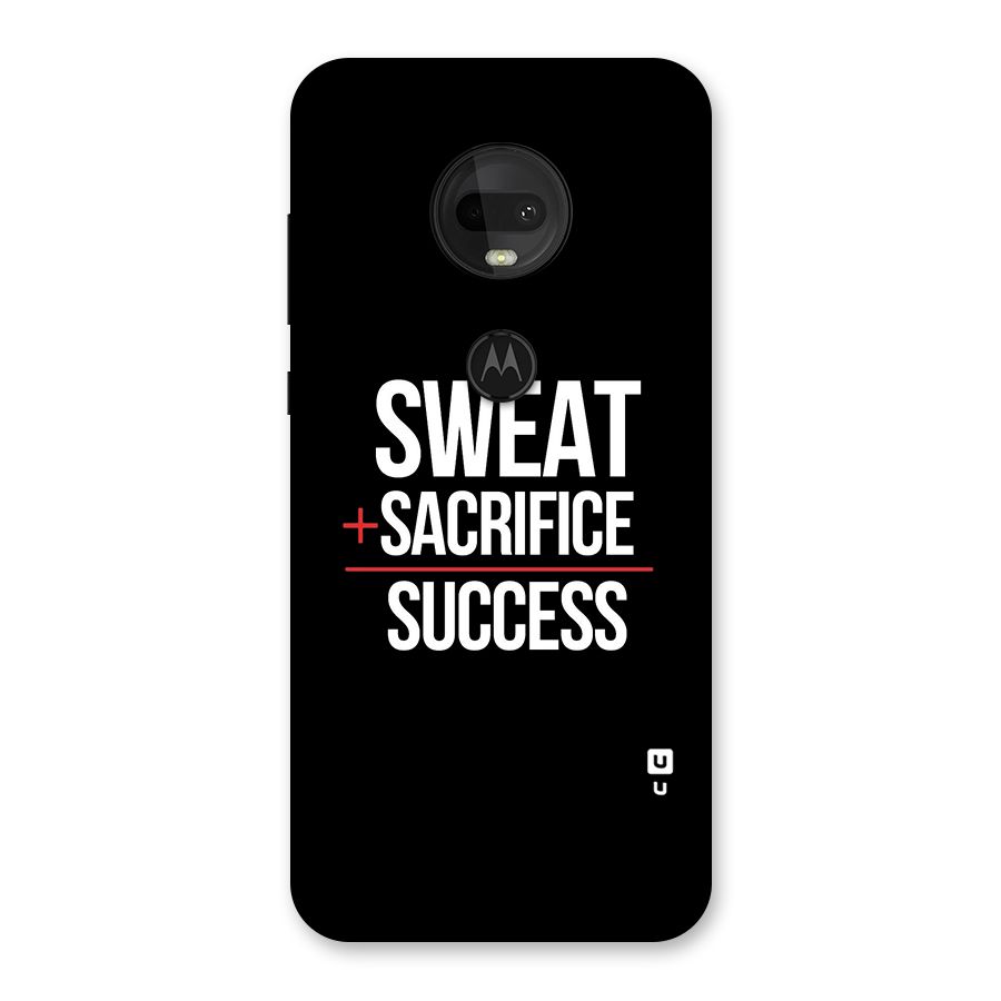 Sweat Sacrifice Success Back Case for Moto G7