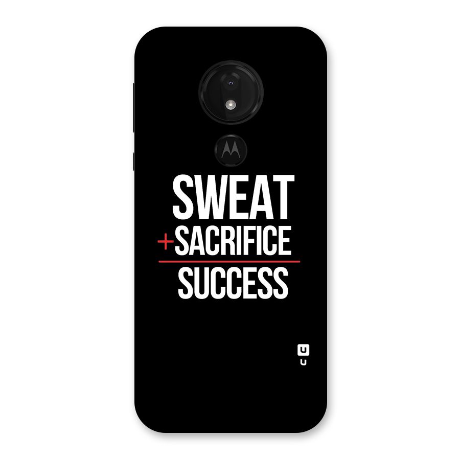 Sweat Sacrifice Success Back Case for Moto G7 Power