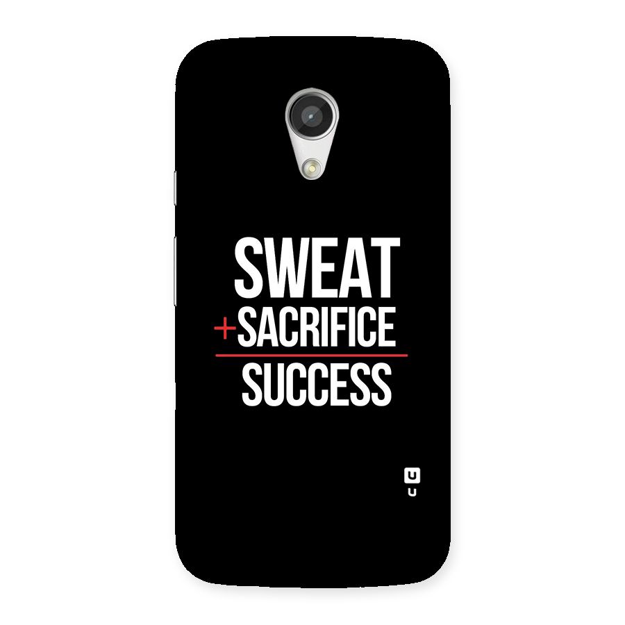 Sweat Sacrifice Success Back Case for Moto G 2nd Gen