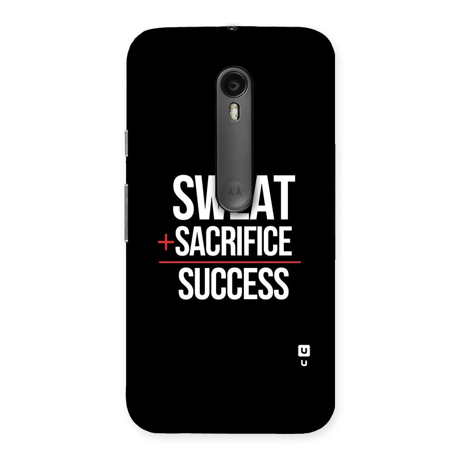 Sweat Sacrifice Success Back Case for Moto G Turbo