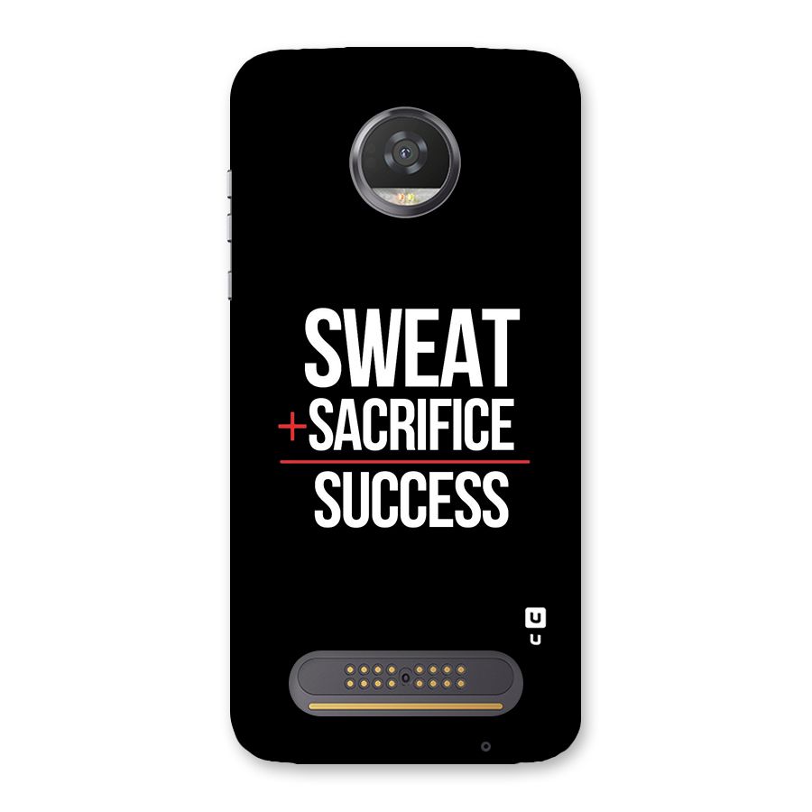 Sweat Sacrifice Success Back Case for Moto Z2 Play