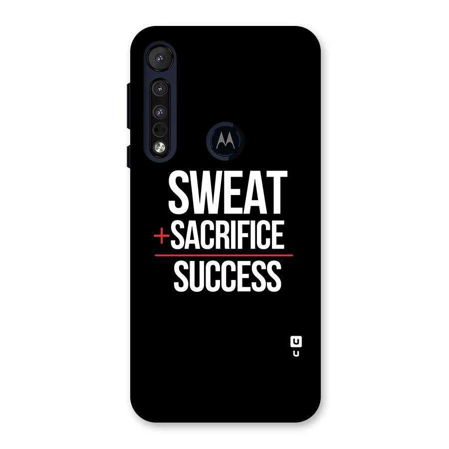 Sweat Sacrifice Success Back Case for Motorola One Macro