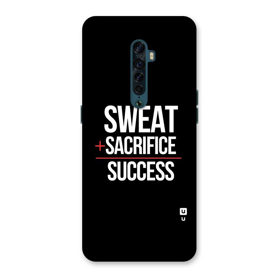 Sweat Sacrifice Success Back Case for Oppo Reno2
