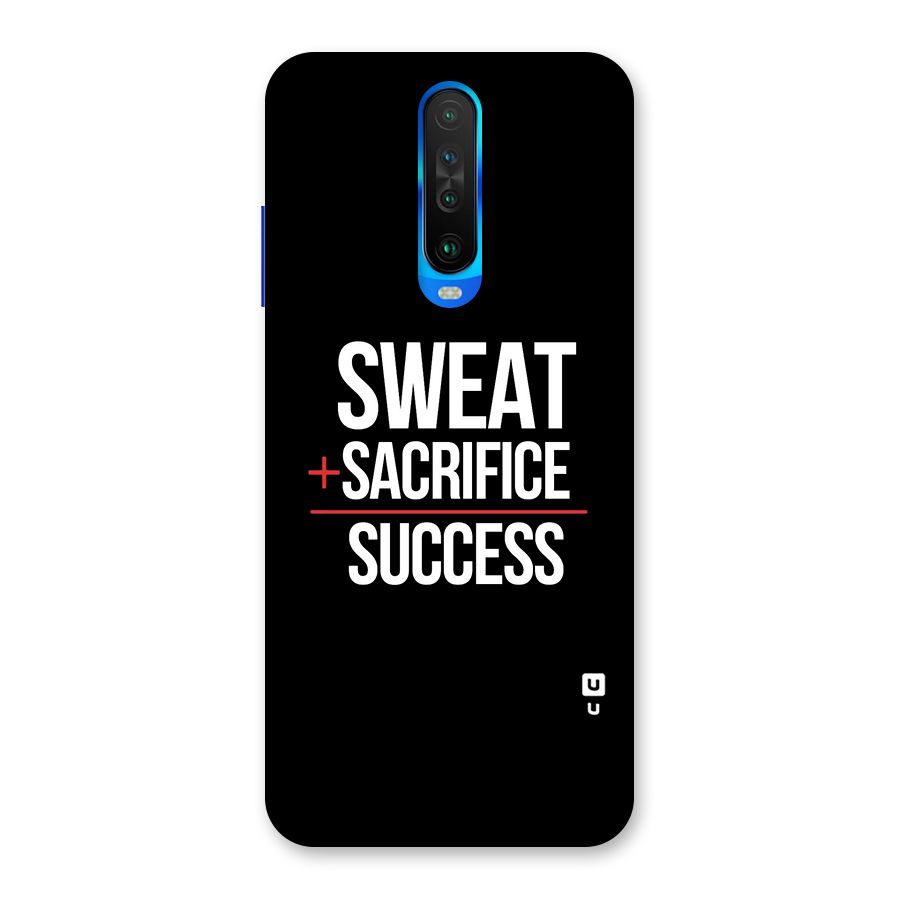Sweat Sacrifice Success Back Case for Poco X2